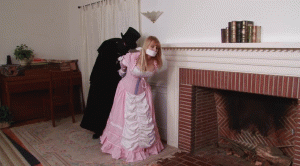 xsiteability.com - Pink Damsel in the Fireplace - with Music - Lorelei and Jon Woods thumbnail