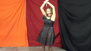 xsiteability.com - Black Satin Dress Part I video thumbnail