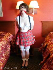 xsiteability.com - Jackie Neko in School Girl Bondage thumbnail