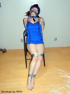 xsiteability.com - Space Kat in Sexy Cop Bondage thumbnail