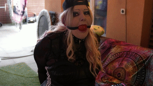 xsiteability.com - Helpless Bondage Vibrator Torment – Adidas Faux Leather Dress & Shiny Leggings thumbnail