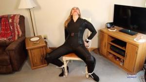 xsiteability.com - Black Widow Tied Up In A Chair thumbnail