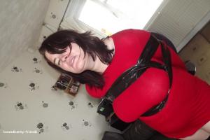 xsiteability.com - Dee Dee taped in red dress thumbnail