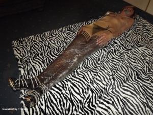 xsiteability.com - Stacey wrapped in clingfilm thumbnail