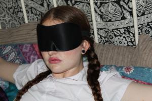 xsiteability.com - Rosie tied to bed thumbnail