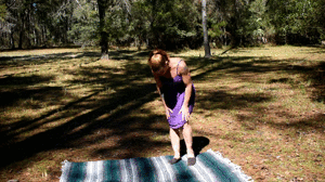 xsiteability.com - Destroyed Dresses Naked Hogtie Picnic In Woods thumbnail