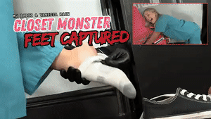 xsiteability.com - Closet Monster Foot Tease with MJ Babii and Vanessa Rain thumbnail
