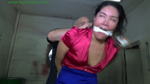 xsiteability.com - Defiant Asian wench suffers in a brutal hogtie thumbnail