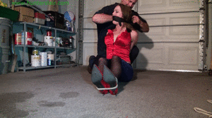 xsiteability.com - The Brute Left her hogtied & helpless in the hot garage thumbnail