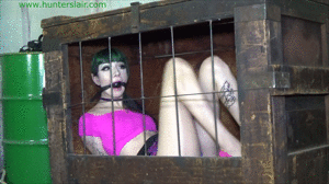 xsiteability.com - Bondage toy pulled from her cage for cruel crotch rope predicament  thumbnail