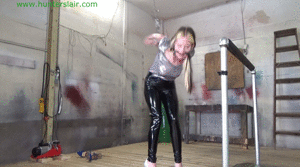 xsiteability.com - Strict strappado with her tightly bound, swollen tits tethered & stretched thumbnail