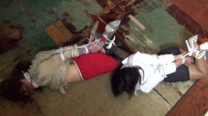 xsiteability.com - TWO HELPLESSLY HOGTIED thumbnail