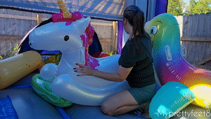 xsiteability.com - Humping and Deflating Unicorn in Bounce House thumbnail