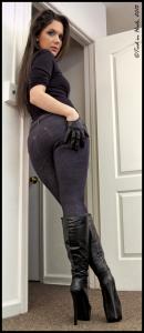 xsiteability.com - Sandra Reyes...Jeans and Black Boots! HD-mp4 thumbnail