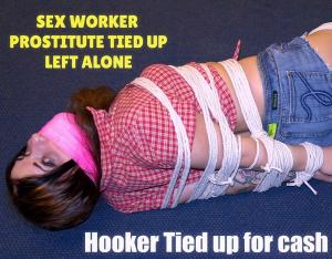 xsiteability.com - Cindy Lou hogtied latex glamour girl tied up best rope bondage website thumbnail