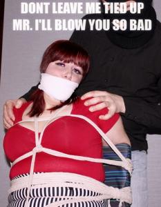 xsiteability.com - hotel chambermaid big tits tied up bound and gagged tight inescapable bondage thumbnail