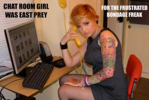 xsiteability.com - vixen sex chat room office girl tied up gagged hogtied to a chair thumbnail