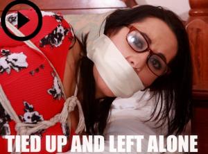 xsiteability.com - Mitzi medical student tied up and left microfoam gagged rope bondage thumbnail