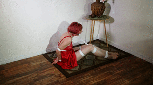 xsiteability.com - 412 - Vivienne's Red Dress and White Ropes thumbnail